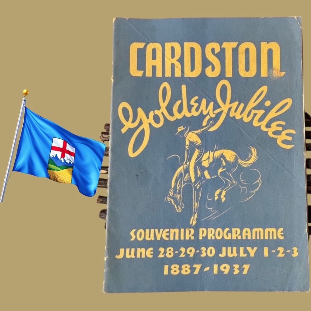👛 2/$20 Cardston Golden Jubilee Souvenir Programme 1887 - 1937
